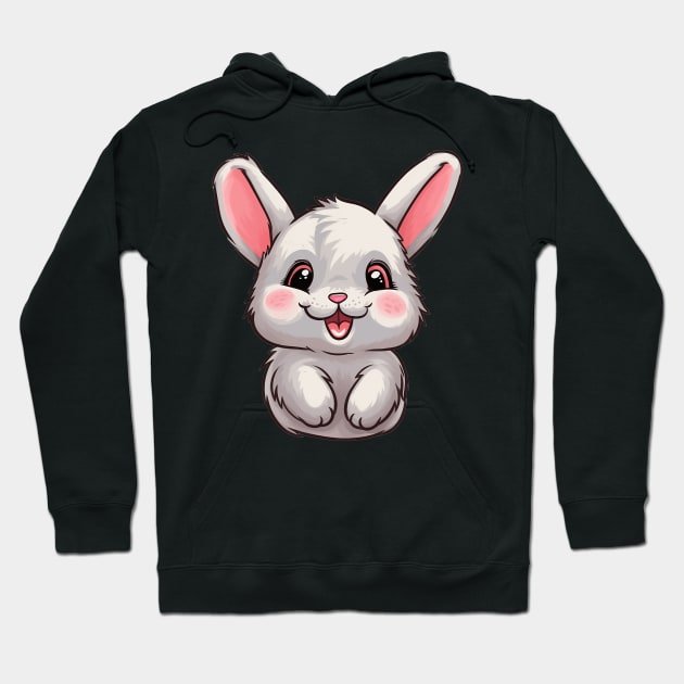 Bashful Bunny Hoodie by emotive-animals